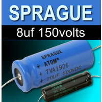 Sprague 8uf 150v Capacitors
