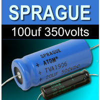 Sprague 100uf 350v Capacitors
